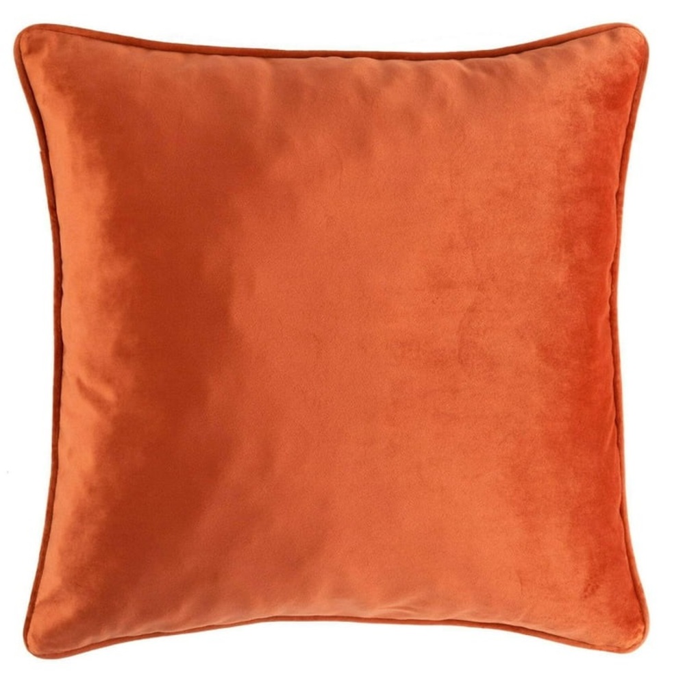 Lush Decor 100% Polyester Solid Velvet Decorative Pillow Autumn Leaf